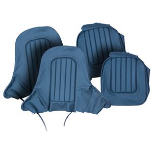 Buy Seat Cover set - front - Blue/Blue - leather Online