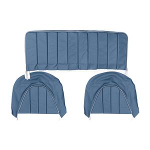 Buy Rear Seat & Backrest Cover - set - Blue/White Online