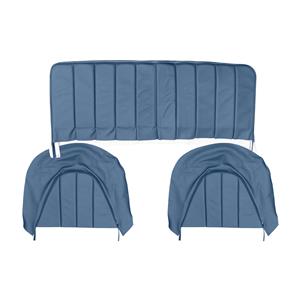 Buy Rear Seat & Backrest Cover - set - Blue/Blue Online