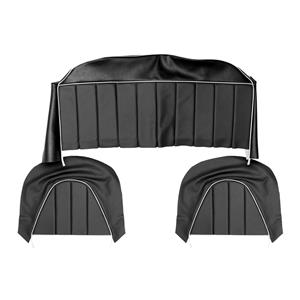 Buy Rear Seat & Backrest Cover - set - Black/White Online