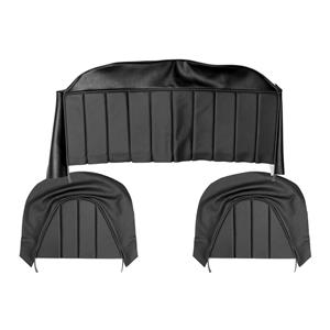 Buy Rear Seat & Backrest Cover - set - Black/Black Online
