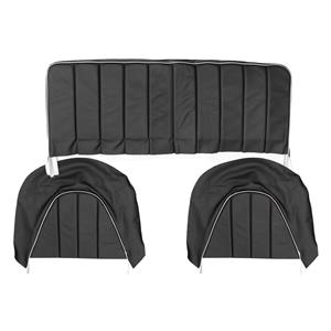 Buy Rear Seat & Backrest Cover - set - Black/White Online