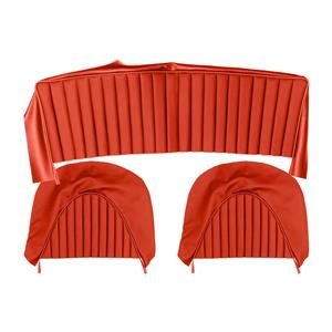 Buy Rear Seat & Backrest Cover - set - Red/Red Online