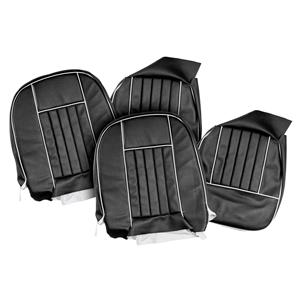 Buy Seat Covers - Black/White - Pair Online