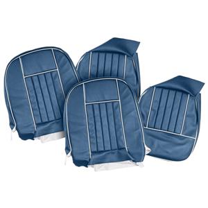 Buy Seat Covers - Blue/White - Pair Online