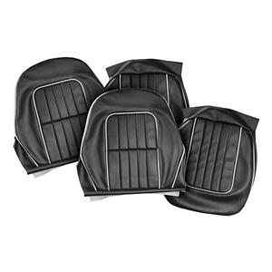 Buy Seat Covers - Black/White - Pair Online