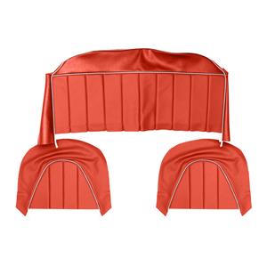 Buy Rear Seat & Backrest Cover - set - Red/White Online