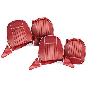 Buy Seat Covers - red/white - Pair Online