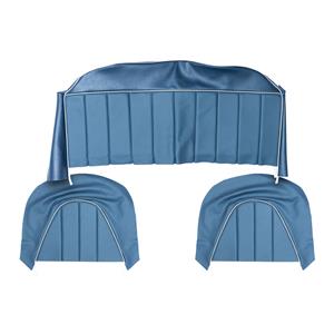 Buy Rear Seat & Backrest Cover - set - Blue/White Online