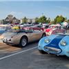 Conclave Day 1 - Austin Healey and Sprite parked at the Blue Harbor conference c