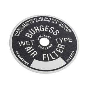 Buy Decal - air filter - Burges - USE FCM1482 Online