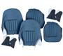 Seat Cover set - front - Blue/Silver - vinyl