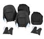 Seat Cover set - front - Black/Black - leather