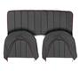 Rear Seat & Backrest Cover - set - Black/Red