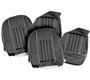 Seat Covers - Black/White - Pair