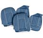 Seat Covers - Blue/White - Pair