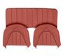 Rear Seat & Backrest Cover - set - Red/Black