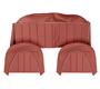 Rear Seat & Backrest Cover - set - Red/White