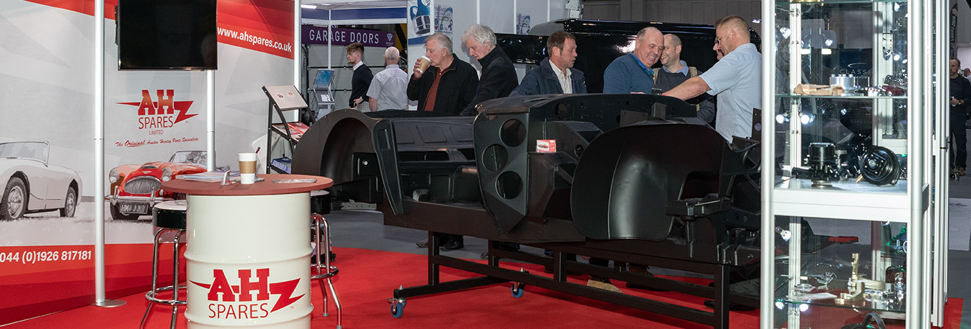 A H Spares stand at the Classic Motor Show 2023