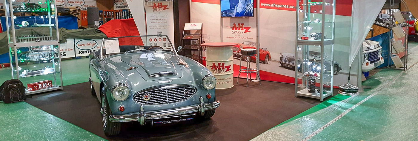 A H Spares stand number 3 E027 at Retromobile