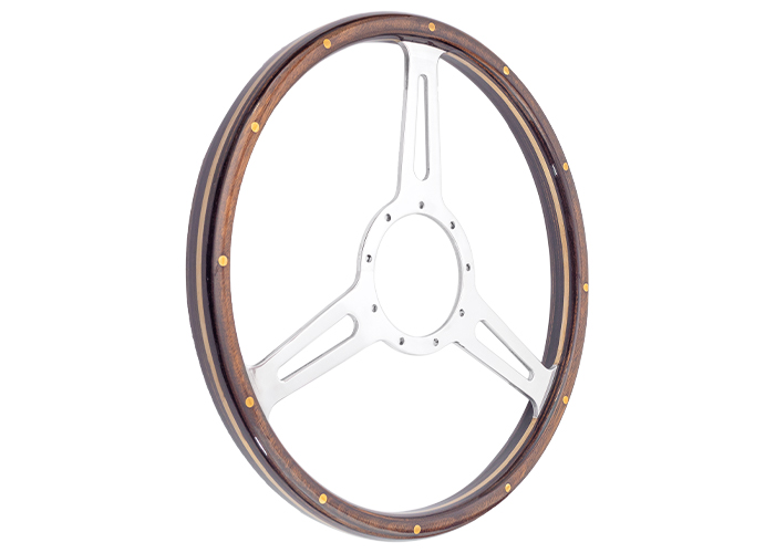 Thick Grip Moto-Lita Steering Wheel for Austin Healey - 15-inch - Dark Stain - Derrington