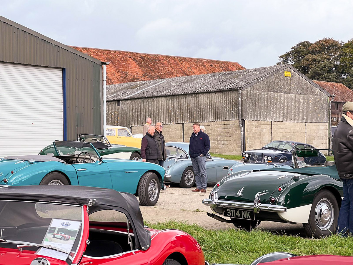 John Lee chatting with visitors at Rawles Motorsport Open Day 2024